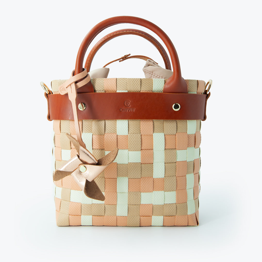 Origami Rüzgar Gülü Figürlü Çanta Süsü Rose Gold