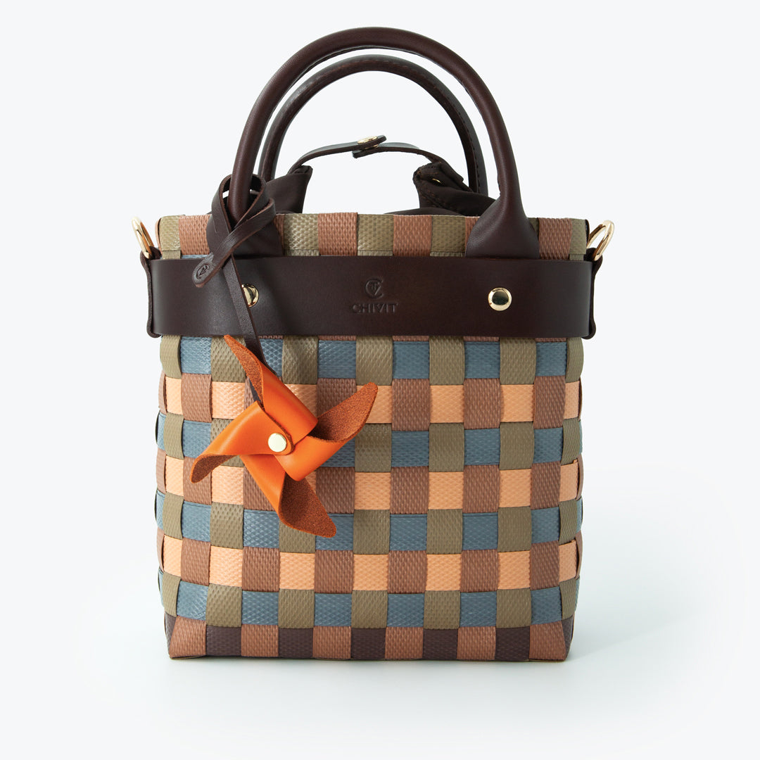 Origami Rüzgar Gülü Figürlü Çanta Süsü Turuncu