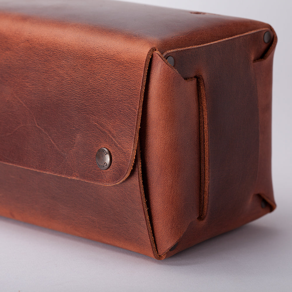 Dopp Kit Seyahat Çantası Antik Konyak