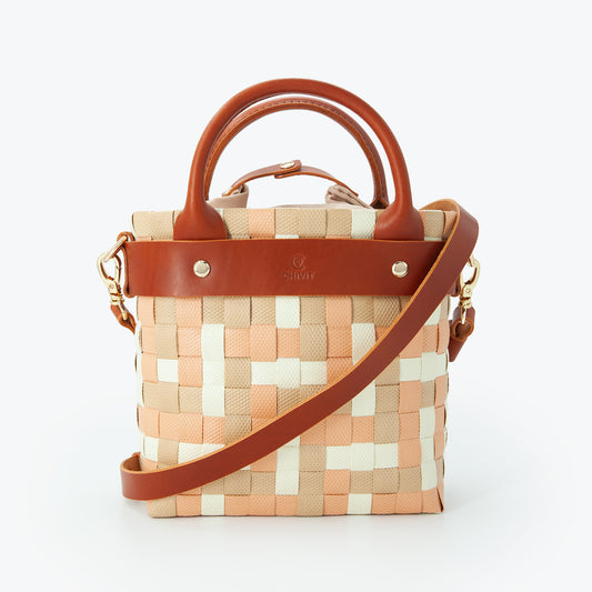 Aperlai Sepet Çanta Moka Krem