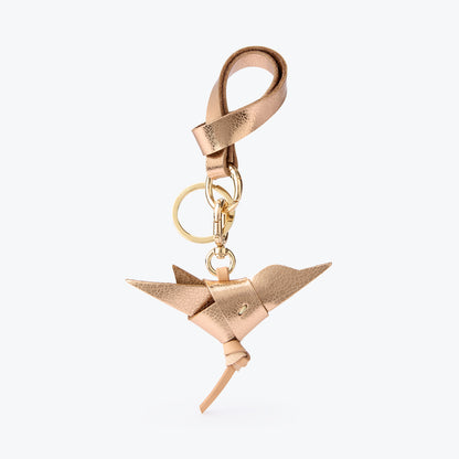 Kuş Figürlü Charm Anahtarlık Rose Gold