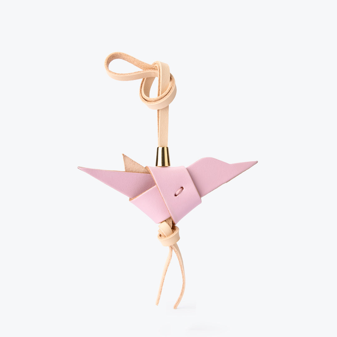 Kuş Figürlü Çanta Süsü Pembe