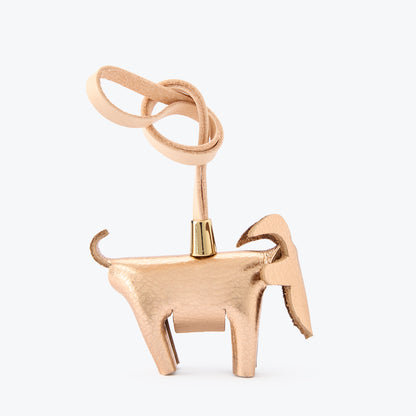 Keçi Figürlü Çanta Süsü Rose Gold
