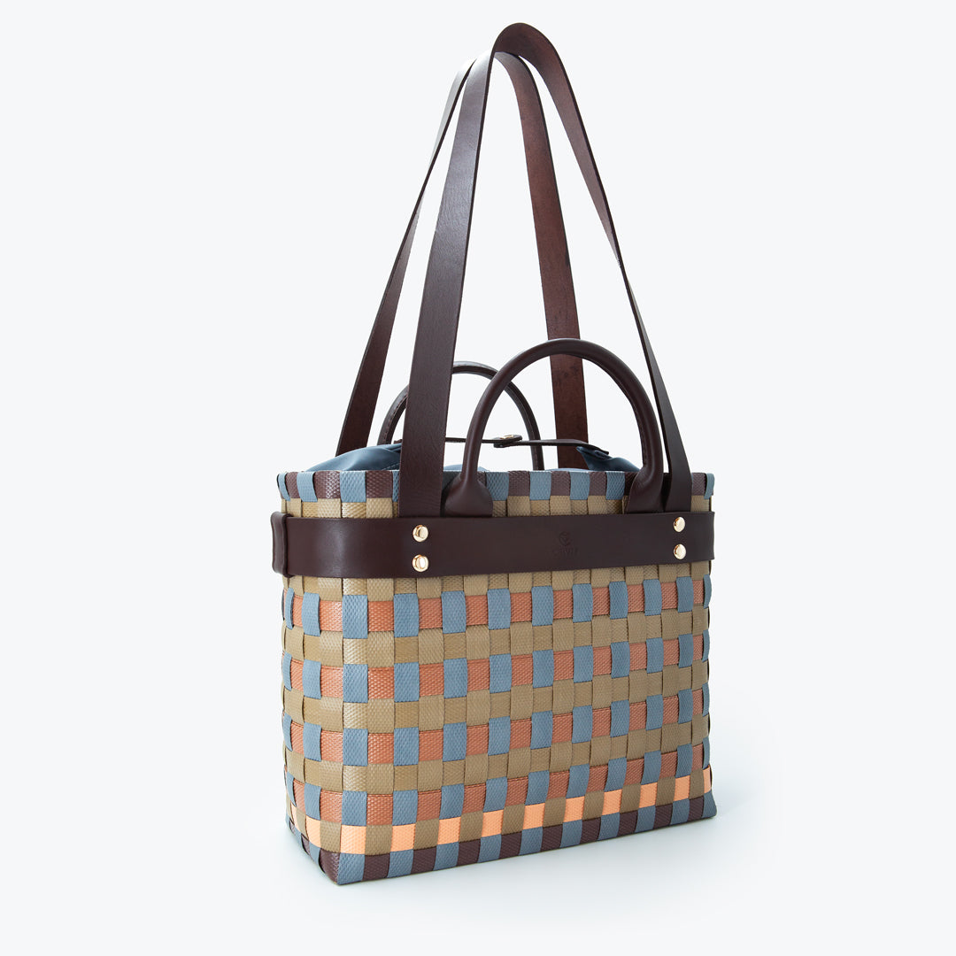 Lymra Sepet Çanta Kahve Gri