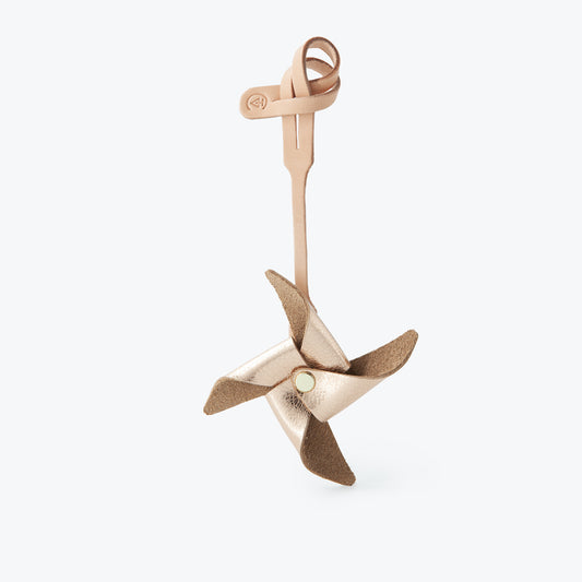 Origami Rüzgar Gülü Figürlü Çanta Süsü Rose Gold