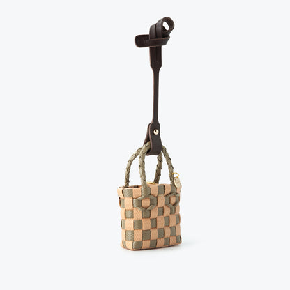 Micro Sepet Charm Çanta Süsü Moka Haki