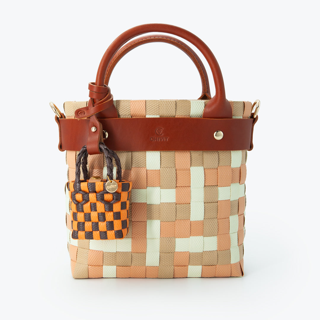 Micro Sepet Charm Çanta Süsü Turuncu