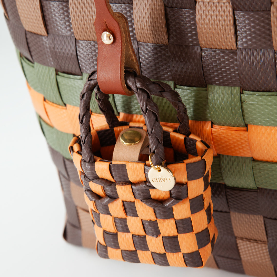 Micro Sepet Charm Çanta Süsü Turuncu