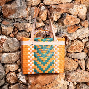 Xanthos Basket Bag / Orange