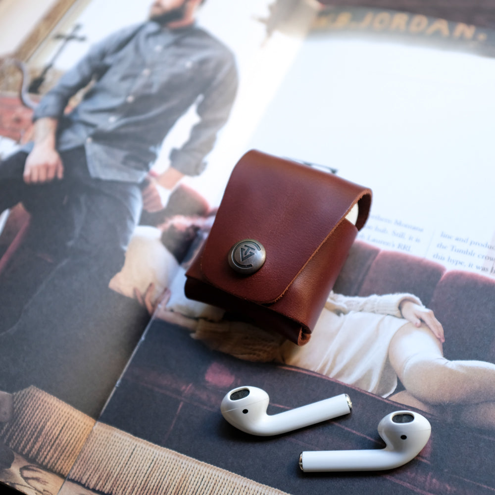 Airpods Kılıfı Kızıl Kahve