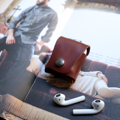 Airpods Kılıfı Kızıl Kahve