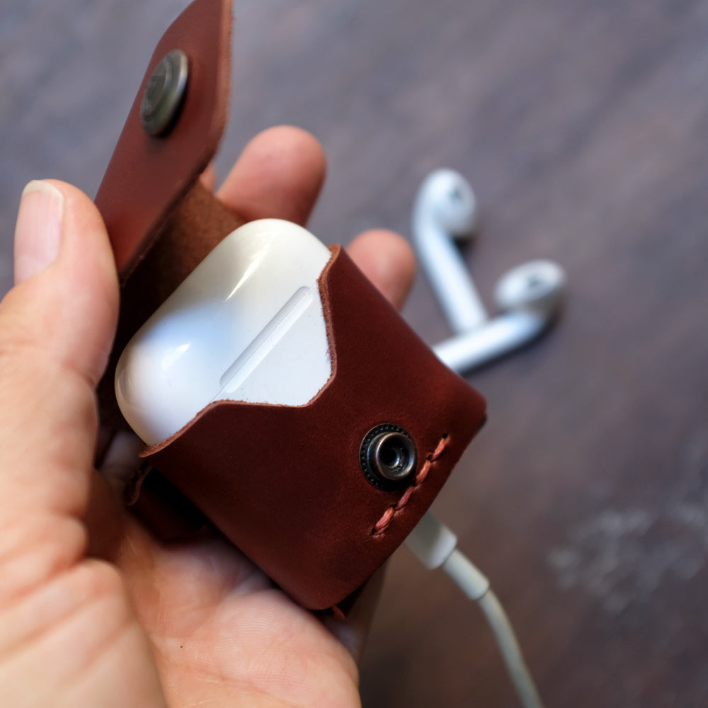 Airpods Kılıfı Kızıl Kahve