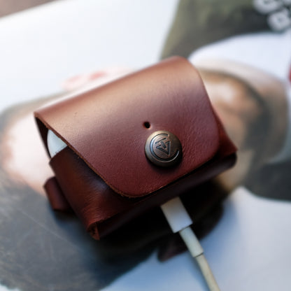 Airpods Pro Kılıfı Kızıl Kahve