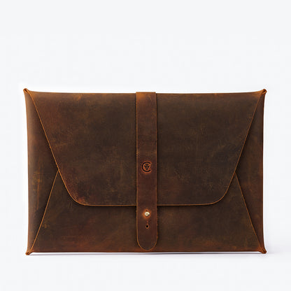 Laptop Clutch Antik Kahve