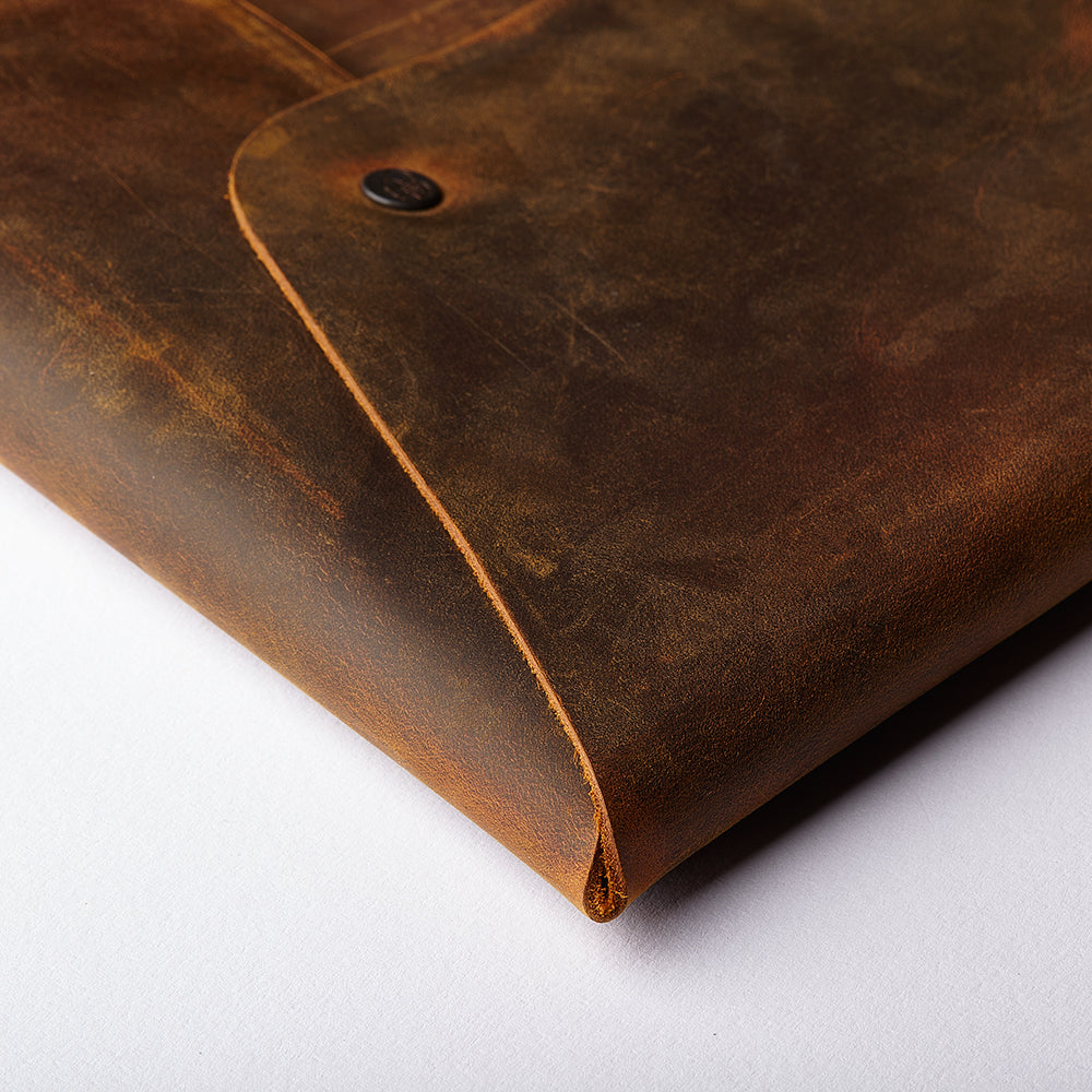 Laptop Clutch Antik Kahve