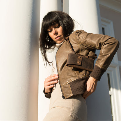 Slim Holster Antik Kahve
